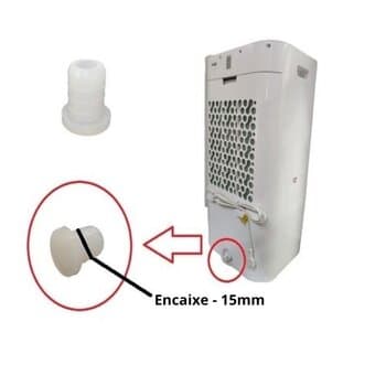 TAMPAO DO DRENO DO RESERVATORIO CLIMATIZADOR VENTISOL NOBILLE CLM20 LITROS 110/220VOLTS - BUJAO DRENO - *VENDIDA P/UNIDADE
