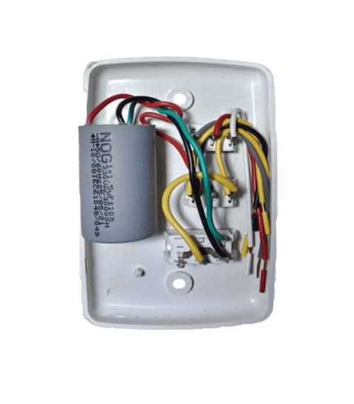 CHAVE P/VENTILADOR DE TETO 220V 3VEL C/CAP.02,5UF (1,0+1,5) LIGA 1 LAMPADA - ALISEU/ VENTI-DELTA LUNIK/ LATINA / VENTISOL 220VOLTS - foto 1 de 3