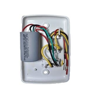 CHAVE P/VENTILADOR DE TETO 220V 3VEL C/CAP.02,5UF (1,0+1,5) LIGA 1 LAMPADA - ALISEU/ VENTI-DELTA LUNIK/ LATINA / VENTISOL 220VOLTS