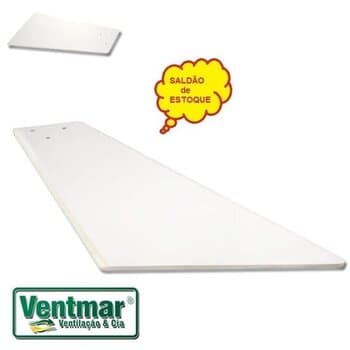 PÁ HÉLICE P/VENTILADOR DE TETO VOLARE VR42 VR50 - MDF MODELO AYRES TECH TABACO BRANCA - *VENDIDA P/UNIDADE - VENTI-DELTA GARRA LUXO