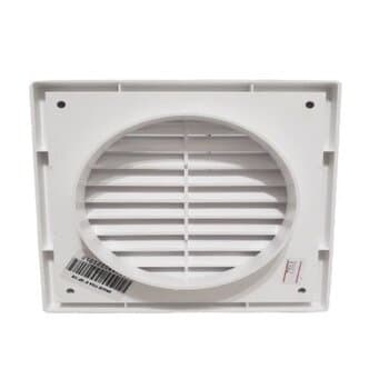 GRADE VENEZIANA 12X12CM 125MM 5-POLEGADAS FIXA P/VENTILAÇÃO DE SUPERFÍCIE - GRELHA PL EXTERNA C/DEFLETORAS P/SAIDA DE AR - VTN4W - MULTIVAC