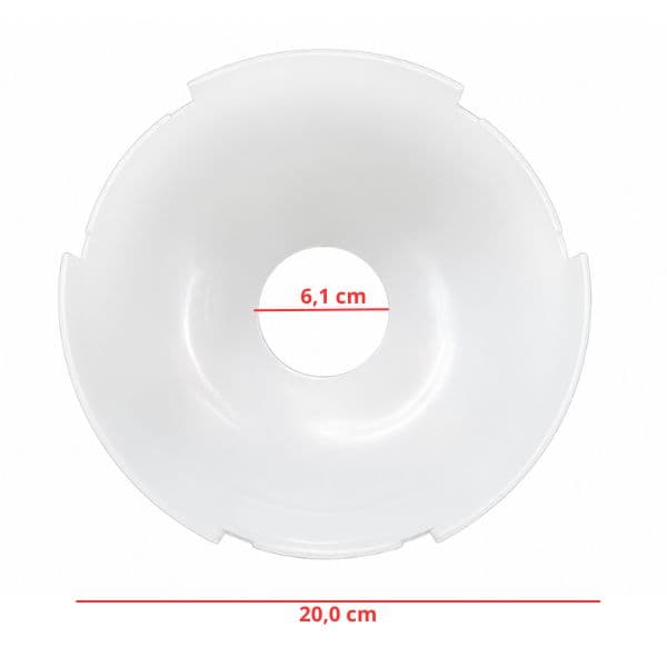 Carenagem Acabamento Superior Plastica do Motor p/Ventilador Aliseu Branco SMART - Capa c/Garras Suporte das Pás Injetadas - foto 1 de 3