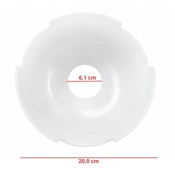 Carenagem Acabamento Superior Plastica do Motor p/Ventilador Aliseu Branco SMART - Capa c/Garras Suporte das Pás Injetadas