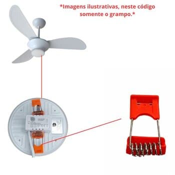 GARRA TRAVA PLÁSTICA DO PANEL LED VENTILADOR VENTISOL MISTRAL - *VENDIDA P/UNIDADE