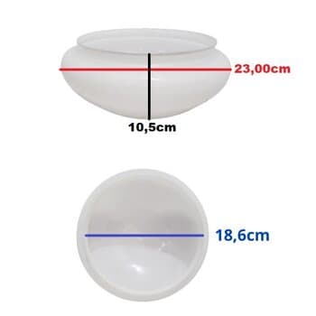 Globo Cúpula Vidro P/Ventilador de Teto ALISEU NORMAL TRADICIONAL P/Luminária 2-Lâmpadas Eletrônica - Leitoso 186mm 18,60cm - GOLA 18,6CM - TESTE