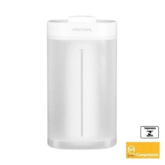 UMIDIFICADOR DE AMBIENTES 4,0 LITROS BIVOLTS VENTISOL UV-04 BRANCO NACIONAL - OCP-0040 - foto 1 de 3