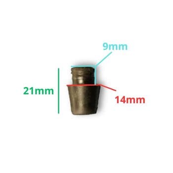 Batoque Sapata Base p/Fogão de Mesa Agratto FM-01 / FM-02 -*Vendido p/Unidade - Apoio de Borracha p/Fogão Elétrico - Vendido p/Unidade