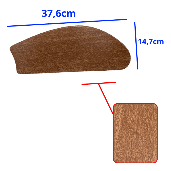 PÁ HÉLICE P/VENTILADOR DE TETO VENTI-DELTA LOREN SID ARGE - MDF TUBA FLY COR MOGNO - SEM FURAÇÃO P/VÁRIAS MARCAS - *VENDIDA P/UNIDADE - foto 1 de 2