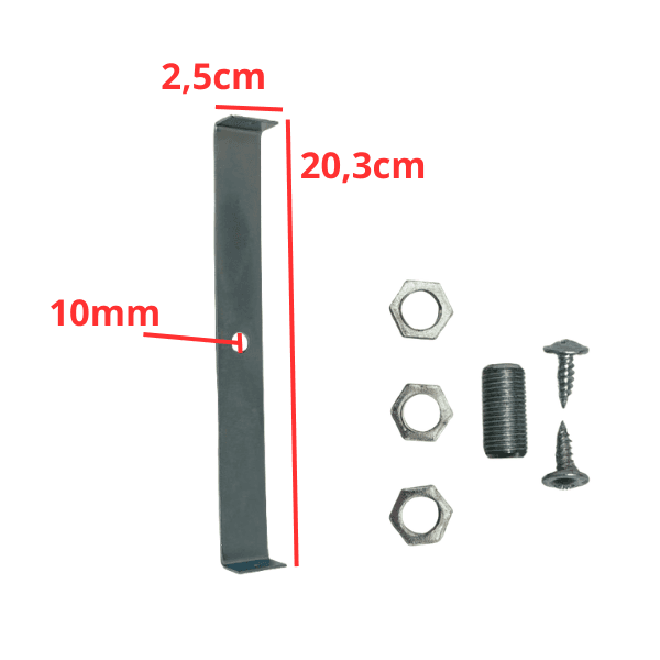 SUPORTE P/PLAFON PAINEL LED21CM 22CM - KIT ESPECIAL P/INSTALAR EM VENTILADOR DE TETO DE VÁRIAS MARCAS - foto 1 de 2