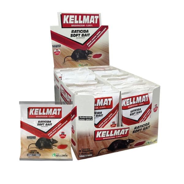 INSETICIDA RATICIDA KELLMAT SOFT BAIT KELLDRIN 2X10G - foto 1 de 2