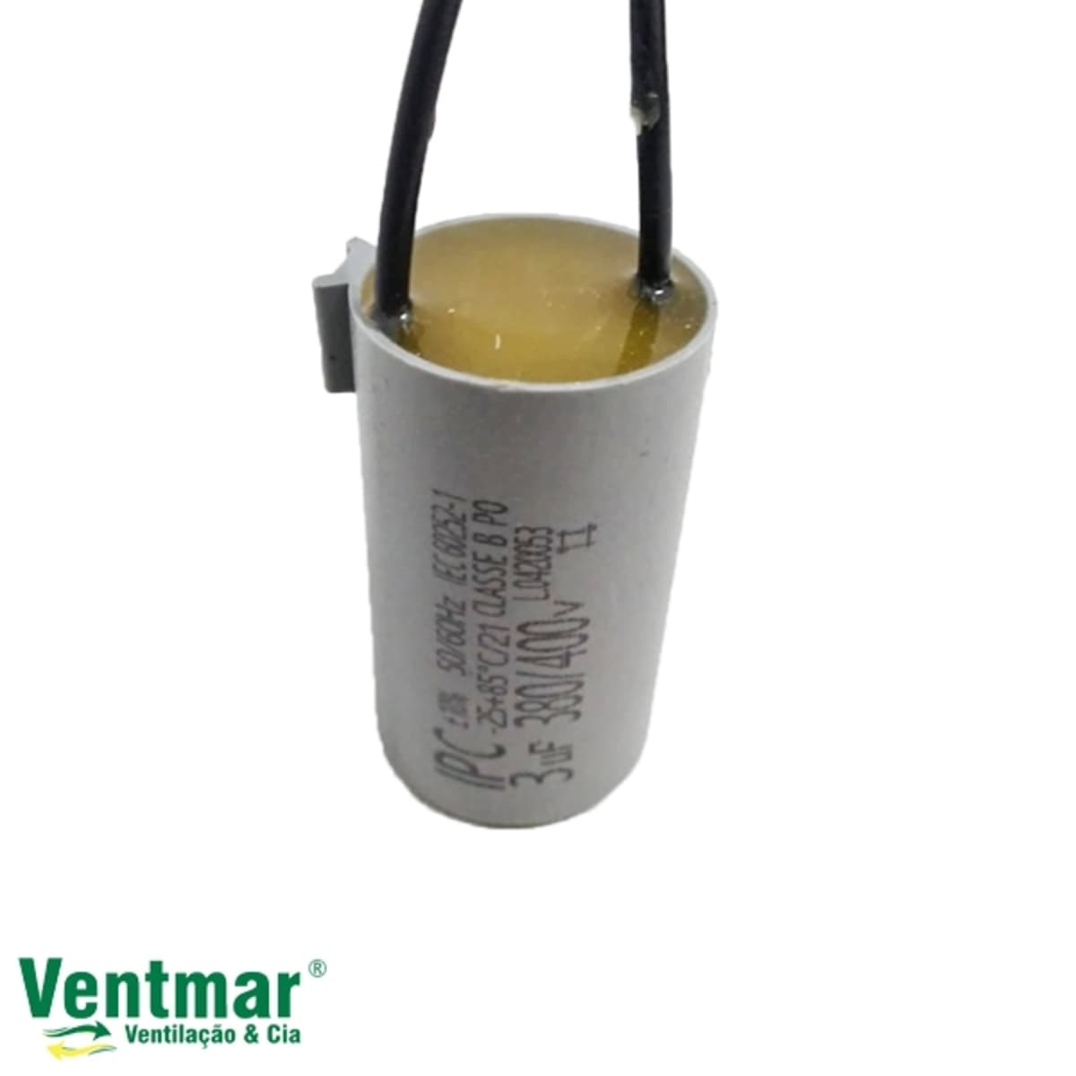 CAPACITOR 003,0UF 2FIOS RD 380VAC P/EXAUSTOR VENTISOL 30CM 220V/VENTILADOR LOREN SID TRON VOLARE LATINA-220VOLTS - foto 1 de 2