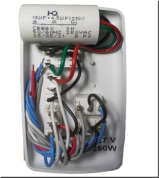 Chave P/Ventilador de Teto R3LUZ 3Vel C/CAP.07,5UF 3,0+4,5mF C/REVERSÃO + 3-Teclas LUZ - P/Venti-Delta New Light