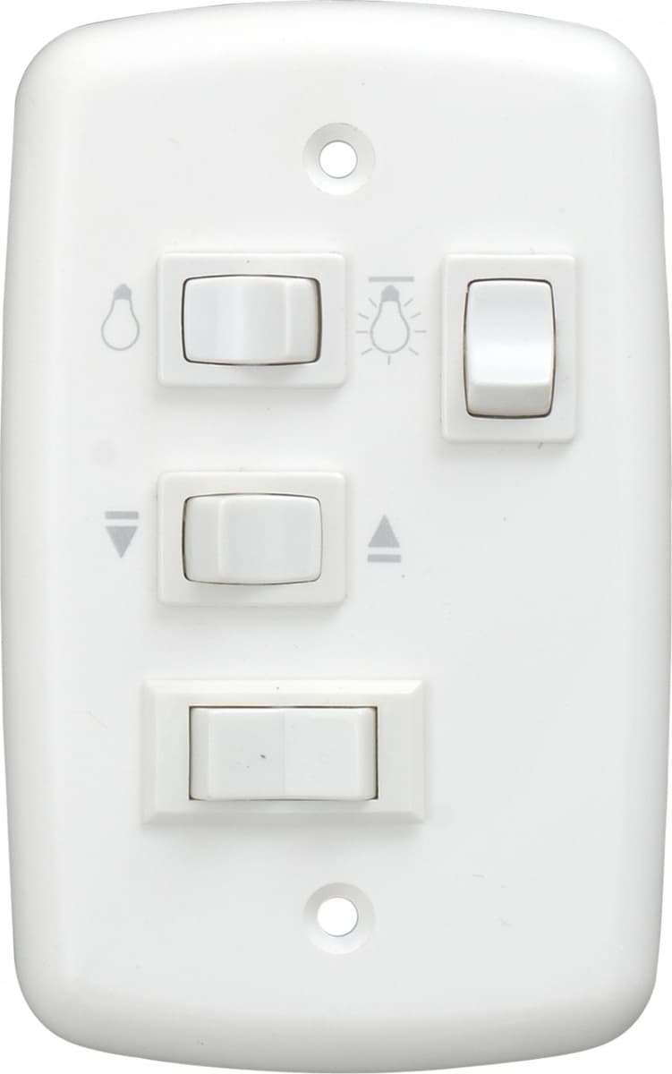 CHAVE P/VENTILADOR DE TETO R2LUZ 3VEL C/CAP.09,0UF 3,0+6,0MF C/REVERSÃO + 2-TECLAS LUZ - P/VENTI-DELTA LUNIK PRIMAVERA SPIRIT 110VOLTS - foto 1 de 1