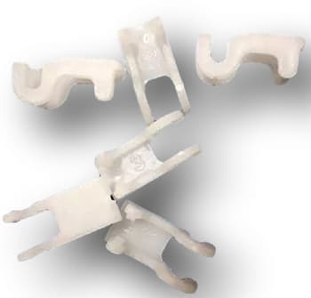 TRAVA PLASTICA DA GRADE P/VENTILADORES - KIT C/06UN CRISTAL - P/MARCAS: ARGE, VENTI-DELTA, LOREN SID, TRON, VENTISOL - COMPOSTO P/06UN COD.0474