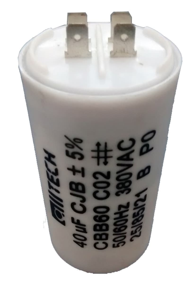 CAPACITOR 040,0UF 4POLOS RD 380VAC - CAPACITOR DE PARTIDA - foto 1 de 1