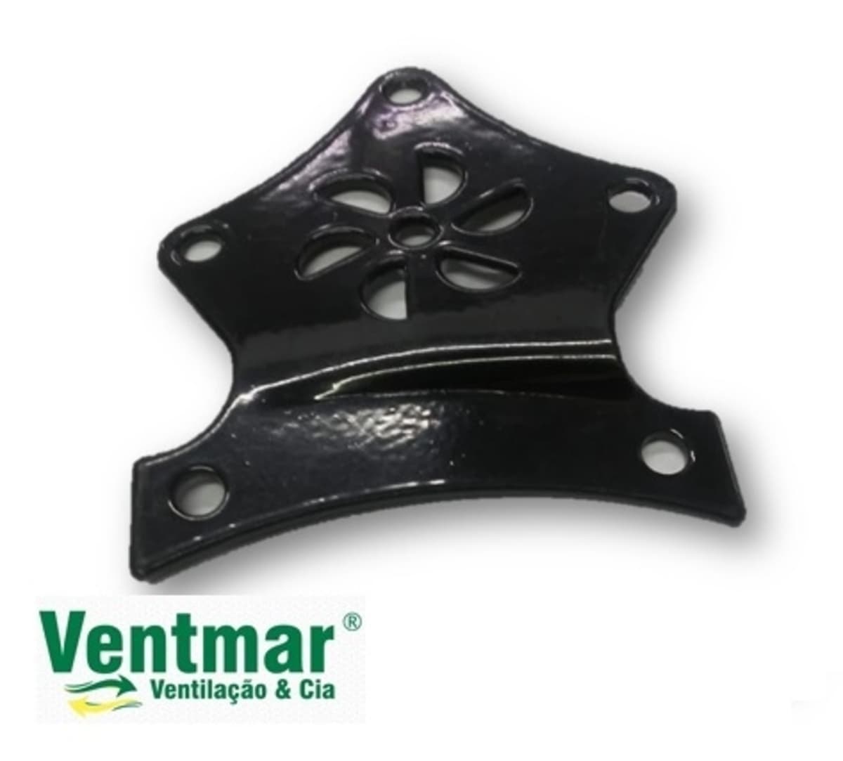 GARRA SUPORTE DE PÁ HÉLICE VENTILADOR DE TETO LOREN SID M3 PRETO - VENDIDA P/UNIDADE - NÃO ACOMPANHA PARAFUSOS+PORCAS - foto 1 de 2