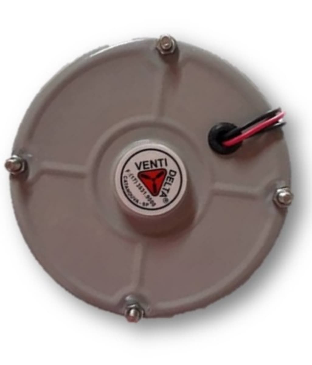 MOTOR P/EXAUSTOR VENTI-DELTA 30CM OU 40CM 220V - EIXO 10,0MM - PARA 30CM USAR C/CAP.02,0UF, PARA 40CM USAR C/CAP.04,0UF* - foto 1 de 3