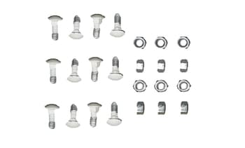PARAFUSO FIXADOR DA GARRA NA Pá DO VENTILADOR VOLARE - KIT CONTENDO 12 PARAFUSOS BRANCOS COM CABEçA + PORCA