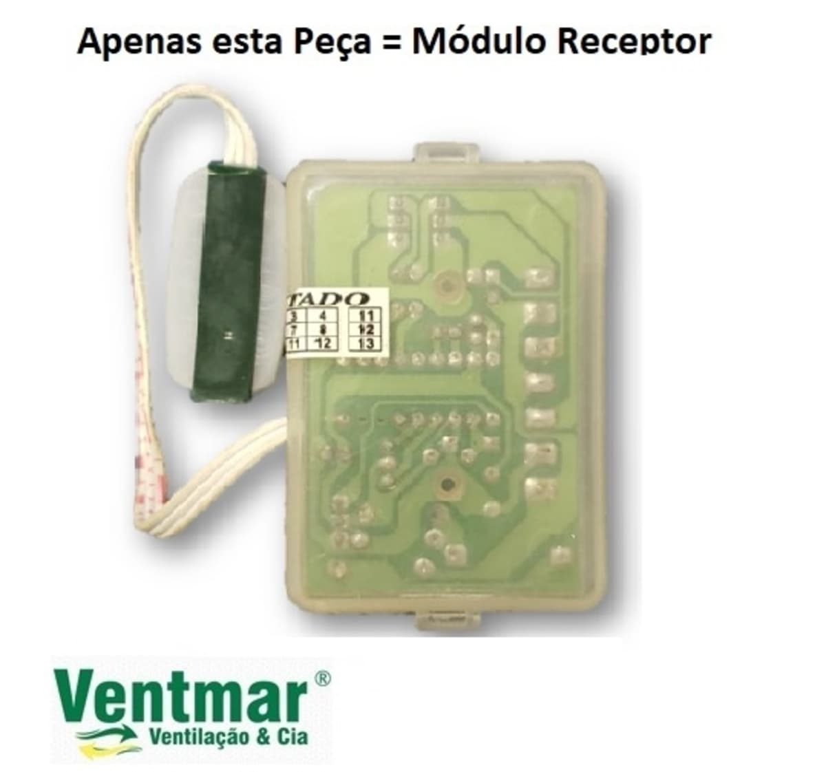 MóDULO RECEPTOR PARA CONTROLE REMOTO LS AT1 BIVOLT - APENAS O MóDULO RECEPTOR QUE FICA NO VENTILADOR - foto 1 de 3