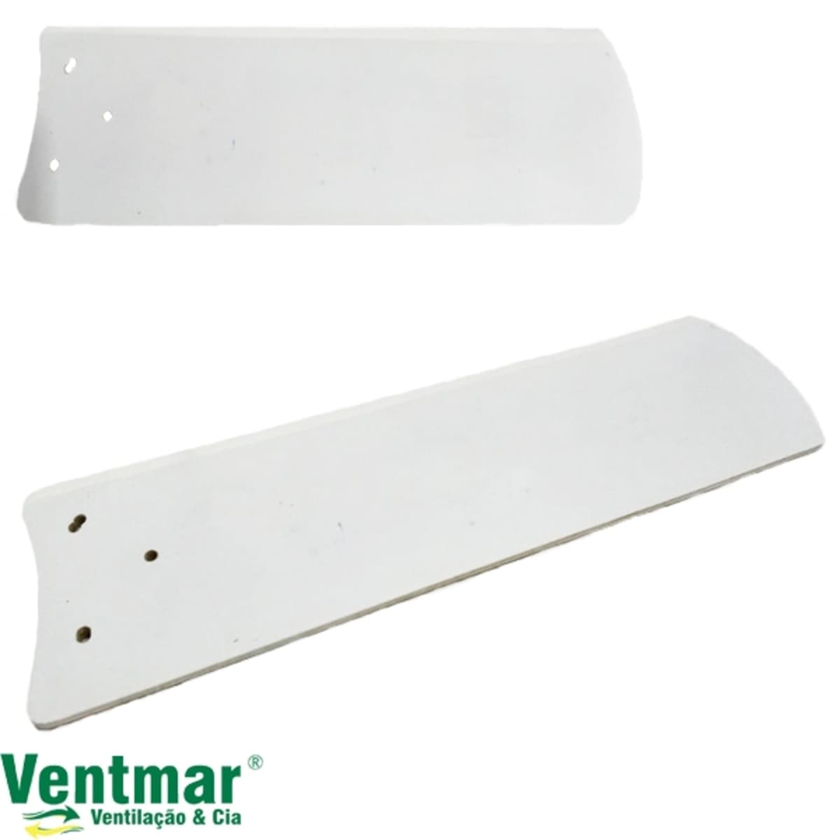 PÁ HÉLICE P/VENTILADOR DE TETO TRON NEW MARBELA - PÁ MDF COR BRANCA - MODELO RETA - *VENDIDA P/UNIDADE - MEDIDA L10,5 X C38CM - foto 1 de 2