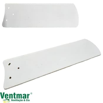 PÁ HÉLICE P/VENTILADOR DE TETO TRON NEW MARBELA - PÁ MDF COR BRANCA - MODELO RETA - *VENDIDA P/UNIDADE - MEDIDA L10,5 X C38CM