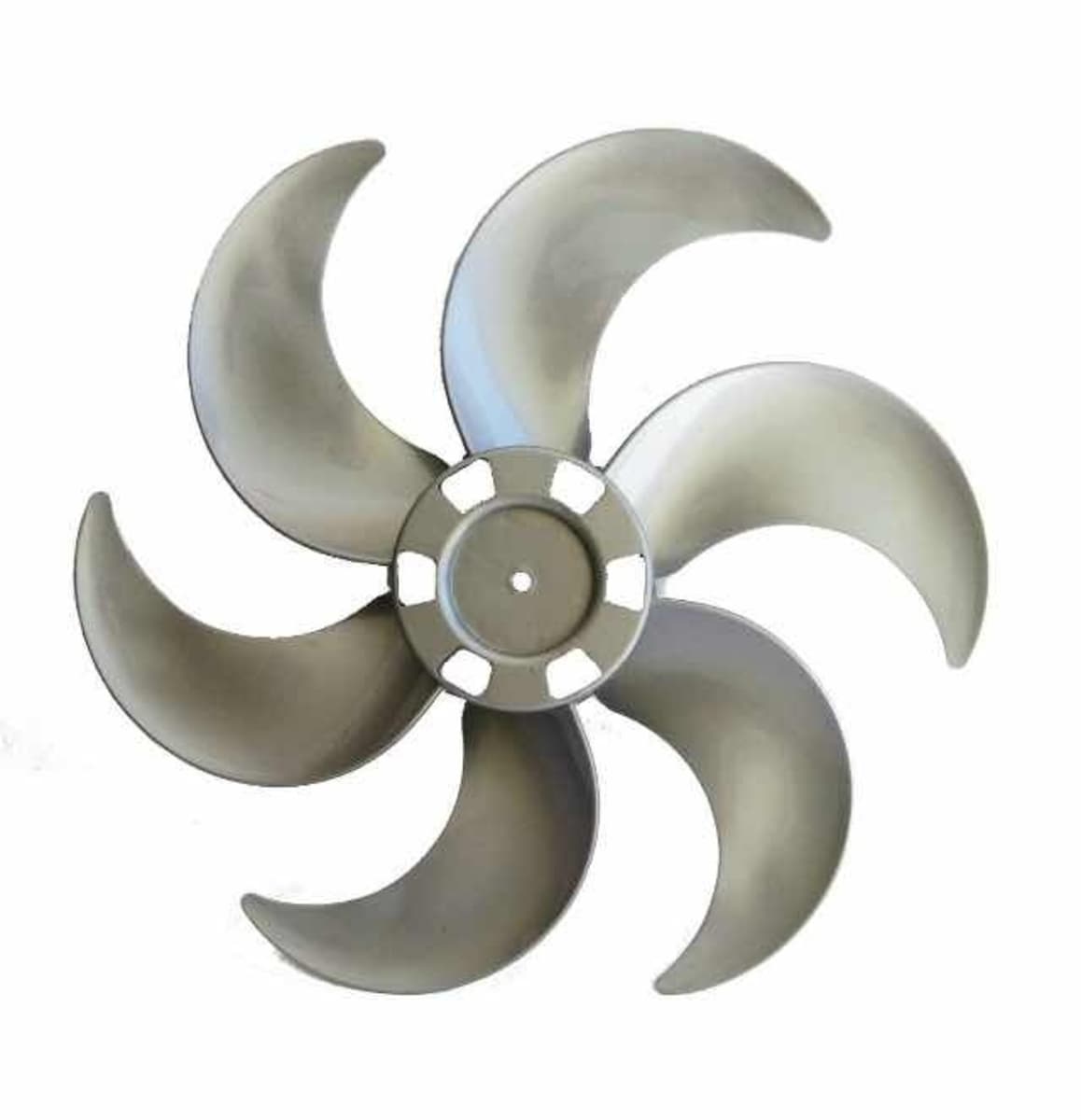 HELICE DE 40CM P/VENTILADOR VENTISOL 40CM 6PAS CINZA TURBO6 E08,0MM FIXAR C/PORCA R/ESQ N/PONTA DO EIXO C/TRAVA TRASEIRA - foto 1 de 1
