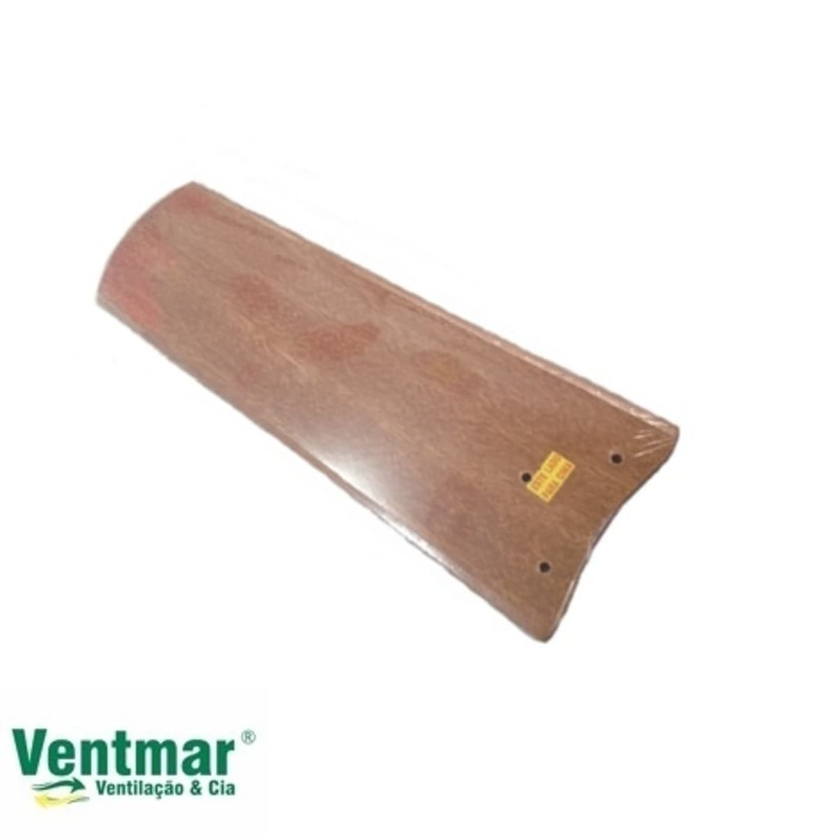 PÁ HÉLICE P/VENTILADOR DE TETO VENTI-DELTA LIGHT COR MOGNO 3FUROS GARRA PEQUENA - MADEIRA MDF RETA - VENDIDA P/UNIDADE - foto 1 de 3