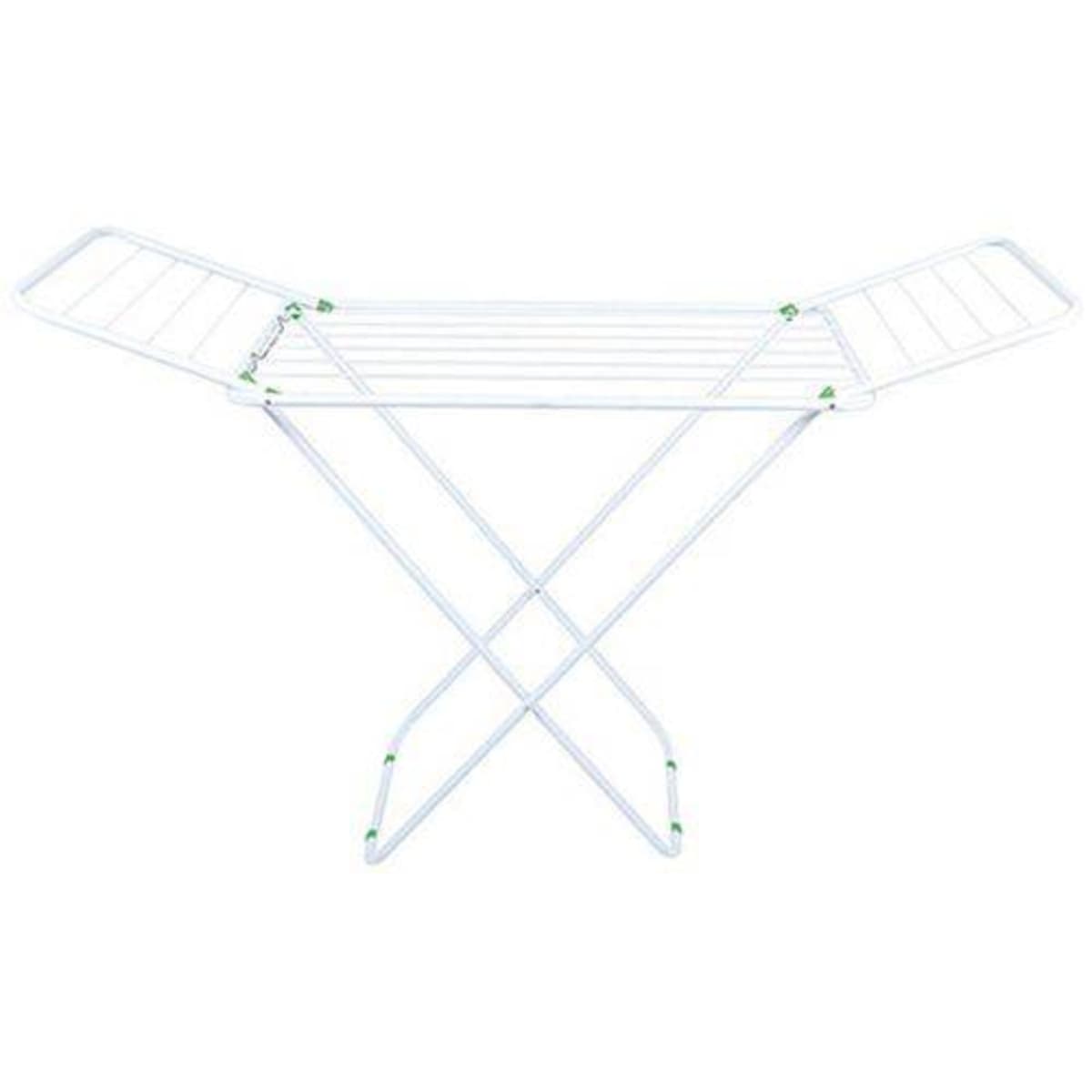 VARAL DE CHAO SLIM EM AÇO C/ABAS ESTENDEDOR DE ROUPAS - MOR 6105 - COMP. TOTALMENTE ABERTO 1,44MT - A89XL49XC1,44CM - foto 1 de 4