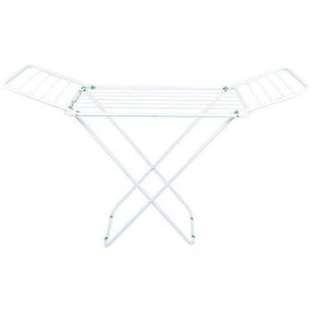 VARAL DE CHAO SLIM EM AÇO C/ABAS ESTENDEDOR DE ROUPAS - MOR 6105 - COMP. TOTALMENTE ABERTO 1,44MT - A89XL49XC1,44CM
