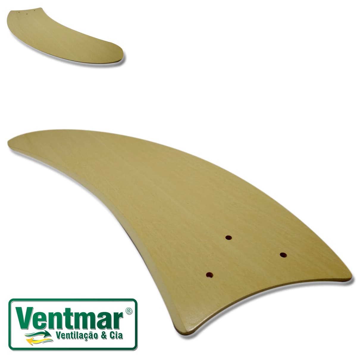 Pá HéLICE PARA VENTILADOR DE TETO - Pá MODELO FACAO CURVA - TEXTURA MARFIM - PARA VENTILADORES RIOPR - foto 1 de 1