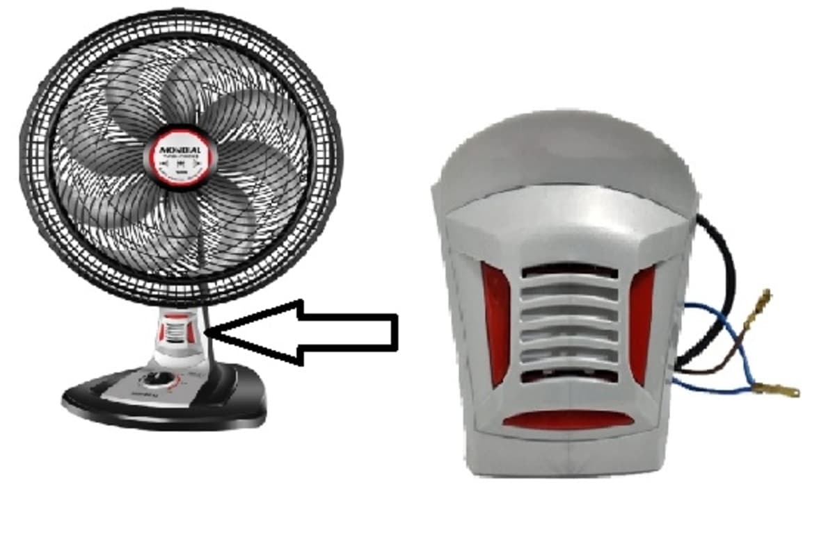 DISPOSITIVO REPELENTE ELETRICO 110V P/VENTILADOR MONDIAL 40CM TURBO FORCE 8P - P/USO C/PASTILHAS - foto 1 de 2