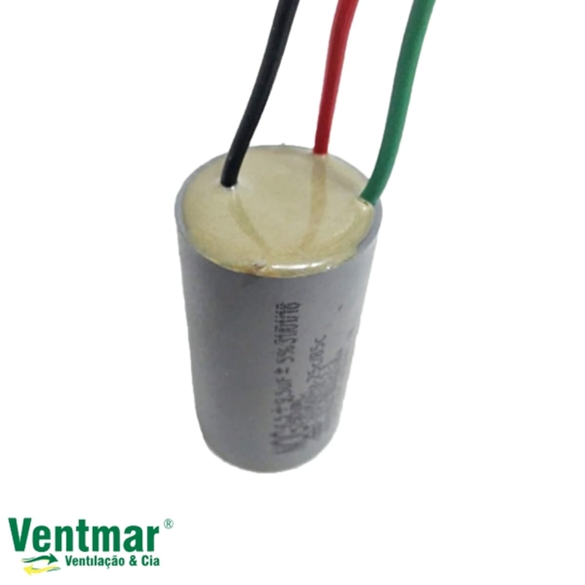 CAPACITOR 004,0UF 3FIOS 4,5+9,5MF RD 250VAC - P/CONTROLE REMOTO DO VENTILADOR DE TETO ALISEU TERRAL-110V - foto 1 de 3