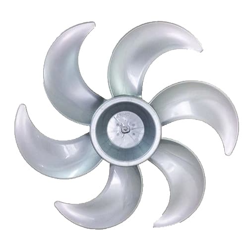 HELICE P/VENTILADOR DE 40CM 6PAS ARNO COR CINZA TS40 VE40 VR40 TURBO SILENCIO MAXX & GO - E08,0MM C/TRAVA CRUZETA NA PONTA