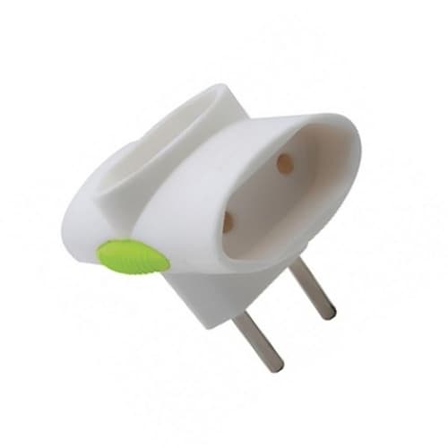 PINO MULTIPLICADOR DE TOMADA TÊ 10A 2PINOS 10ANBR PARA 3 X 2PF10ANBR 3S-10A - foto 1 de 2