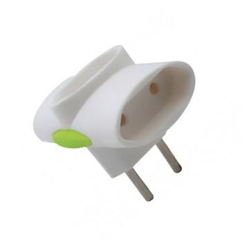PINO MULTIPLICADOR DE TOMADA TÊ 10A 2PINOS 10ANBR PARA 3 X 2PF10ANBR 3S-10A