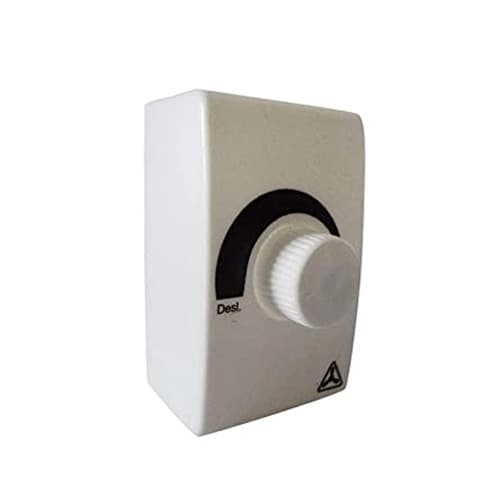 CHAVE P/ VENTILADOR DELTA PREMIUM GOLD 50/60CM - CONTROLE DE VELOCIDADE ROTATIVO BIV C/DIMER ATÉ 0400W - COMPACTA CAIXA FUNDO BRANCA 7X8CM - foto 1 de 2