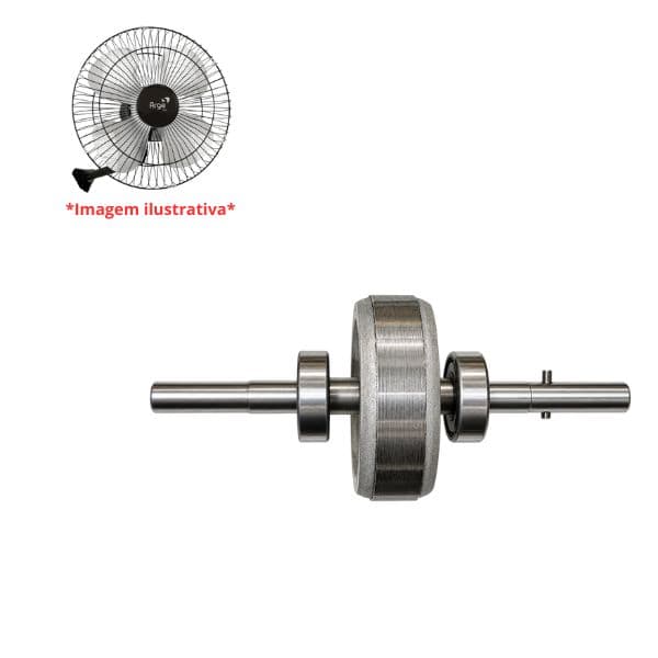 ROTOR DO MOTOR VENTILADOR ARGE 50CM MAX - C/EIXO 11,0MM - ENCAIXE DA HÉLICE 10,0MM - P/ROL-6201 ÀREA DO CONTATO MAGNÉTICO 15MM MAGNÉTICO 70MM C//PINO