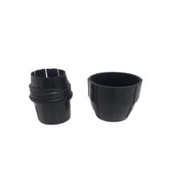 PORCA PLáSTICA LUVA DE ACABAMENTO EXTERNA KIT C/TRAVANTE INTERNO DA COLUNA DO VENTILADOR TRON PRETO - EXTERNO + INTERNO