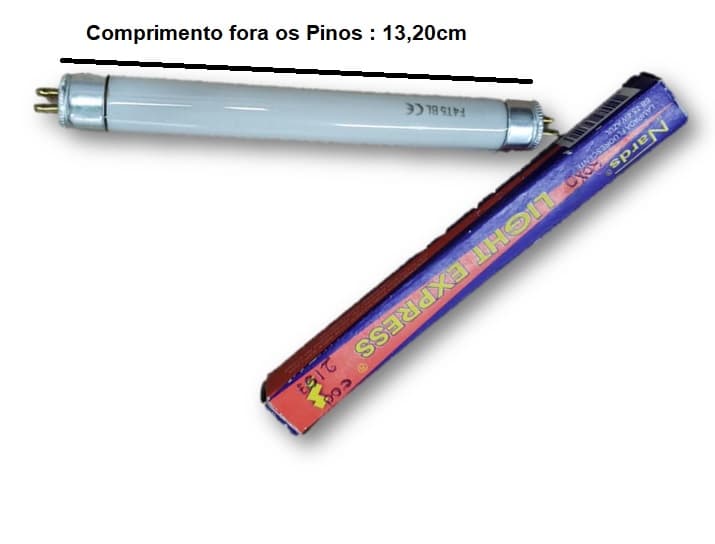 LÂMPADA P/ARMADILHA LUMINOSA 110V 04W UV-FLUORESCENTE TUBULAR-110V - MATA INSETOS MOSQUITO/PERNILONGO TRAP V-MART - foto 1 de 2