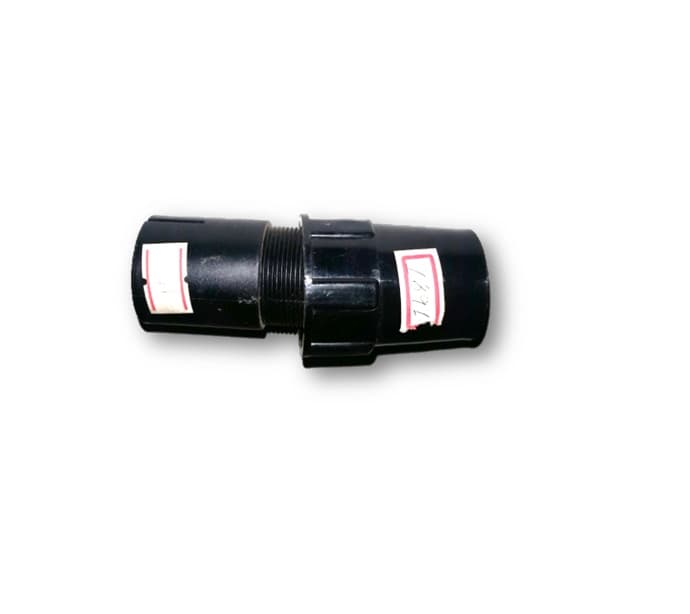 Travante da Coluna do Ventilador Venti-Delta 40Cm Preta - Kit Porca Plástica Externa + Luva Interna - Diâm. 2,70Cm Rosca - foto 1 de 2