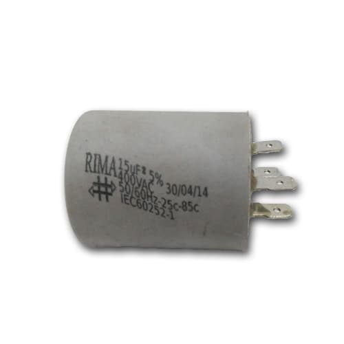CAPACITOR 015,0UF RD 400VAC - P/PORTÃO ELETRÔNICO / CAPACITOR PARA MOTOR ELÉTRICO - MOTOR DE PORTÃO DE ELEVAÇÃO - foto 1 de 1