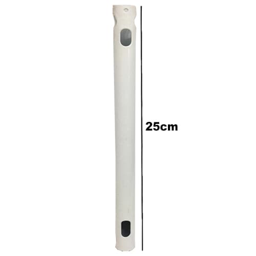 HASTE DE METAL P/FIXAR VENTILADOR TETO - BRANCO - COMP.25CM PADRAO VENTI-DELTA - DIÂM.5/8 - ARGE LOREN SID TRON - foto 1 de 2