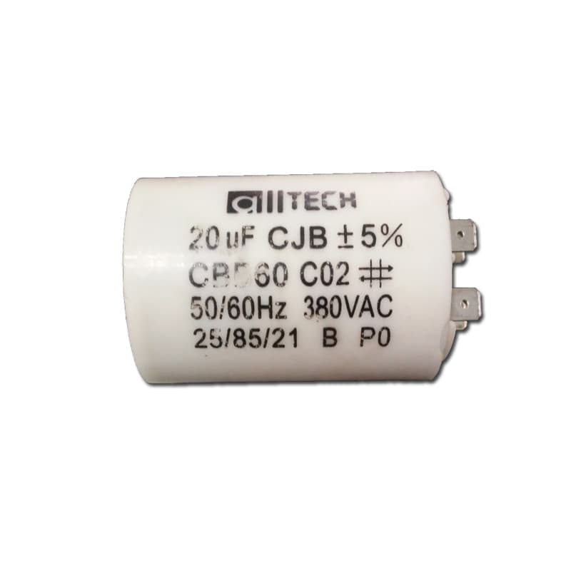 CAPACITOR 020,0UF 3/4TERMINAIS RD 380VAC - P/PORTÃO ELETRÔNICO / MOTOR ELÉTRICO / MOTOR DE PORTÃO DE ELEVAÇÃO - foto 1 de 1