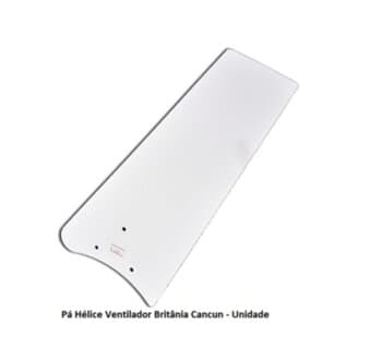 PÁ HÉLICE P/VENTILADOR DE TETO BRITANIA CANCUN BRANCA - VENDIDA P/UNIDADE