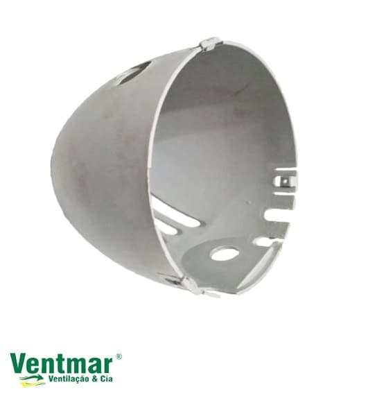 CAPACETE TAMPA CARCAÇA TRASEIRA DO MOTOR VENTILADOR SOLASTER VENEZA 70CM CINZA MOD.ATUAL 2023/2024- SEM CHAVE DE VOLTAGEM - foto 1 de 2