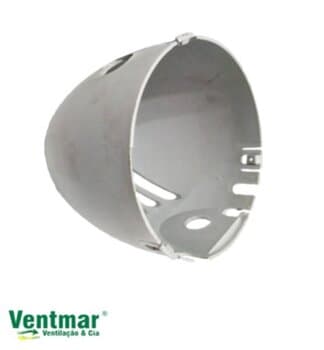 CAPACETE TAMPA CARCAÇA TRASEIRA DO MOTOR VENTILADOR SOLASTER VENEZA 70CM CINZA MOD.ATUAL 2023/2024- SEM CHAVE DE VOLTAGEM