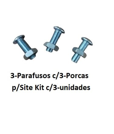 PARAFUSO C/PORCA P/FIXAR GARRA X MOTOR VENTILADOR DE TETO ARGE LOREN SID - 03UN-KIT PARAF/PORCA 5/16" 7,94MM - MOTOR DE 1-FURO P/FIXAR GARRA