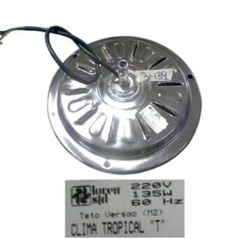 MOTOR P/VENTILADOR DE TETO LOREN SID M1/M2 220VOLTS CROMADO - USAR C/CAP.04,0UF - P/MODELO COM OU SEM LUMINARIA
