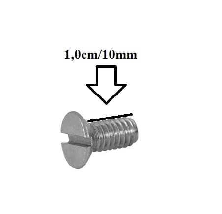 KIT DE PARAFUSOS GARRAXMOTOR VENTILADOR VENTMAR SUPER CICLONE C/09-PARAFUSOS CABEÇA FENDA - ROSCA 10MM CMPRIMENTO 1,0CM - foto 1 de 2