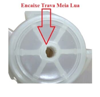 HELICE DE 40CM P/VENTILADOR BLACK E DECKER 40CM 3PAS TRANSPARENTE - PONTA MEIA LUA E-10,0MM C/T.TRASEIRA - HELICE VENTILADOR LOREN SID